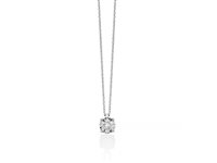 Necklace Miluna Woman in White Gold Diamante CLD5325